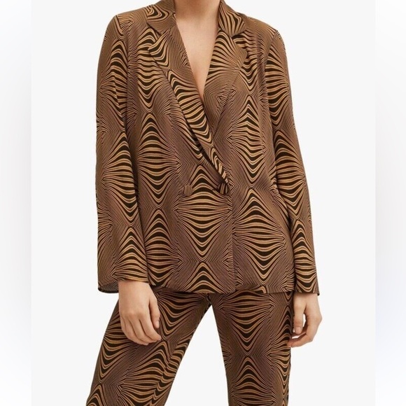 Mango Retro Print Pants - Picture 6 of 6